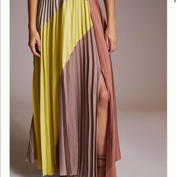πHPπ Anthropologie Dolan Left Coast Colorblocked Maxi Skirt in Neutral Motif - Picture 4 of 7